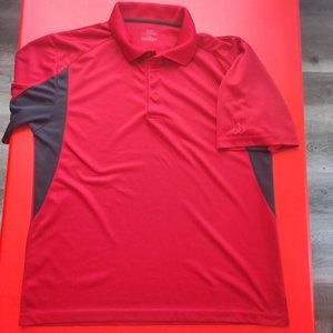 PGA Tour golf shirt red and black men's size L